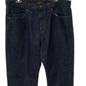 Banana Republic Men's Slim Straight Dark Rinse 5 Pocket Jeans 35 X 32